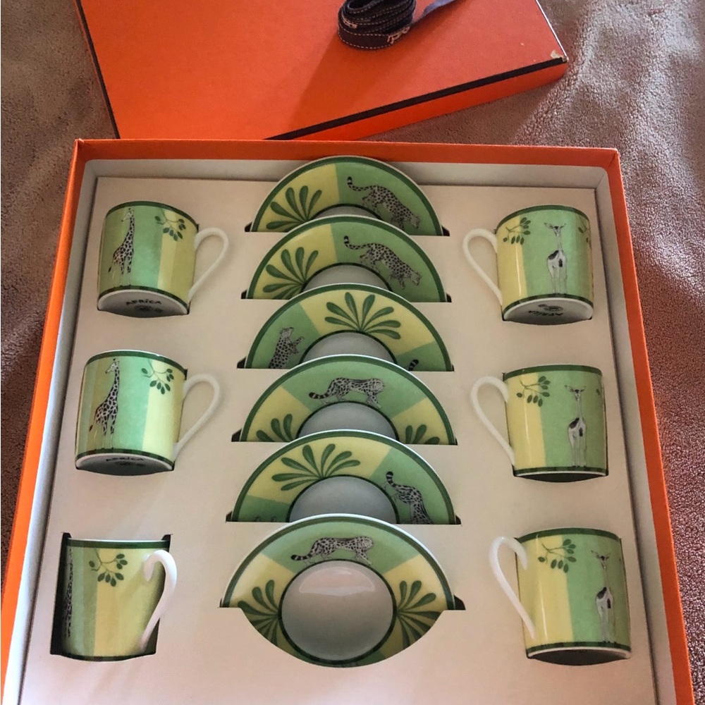 Green Safari Animal Tea Set
